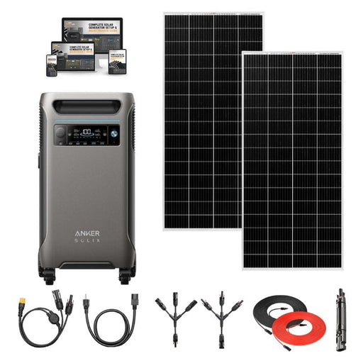 Anker SOLIX F3800 Custom Kits: 3,840Wh / 6,000W Solar Power Station + Choose Your Custom Bundle | 5-Year Warranty | Complete Solar Kit