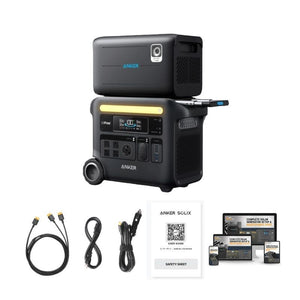Anker Solix F2600 - 4,608Wh / 2,400W Portable Power Station with Expansion Battery - ShopSolar.com