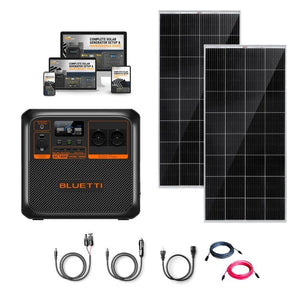 BLUETTI Premium 150 [AC180P] Portable Power Station + Choose Your Custom Your Custom | 3,500 Cycles | 5‑Year Warranty | Complete Solar Generator Kit