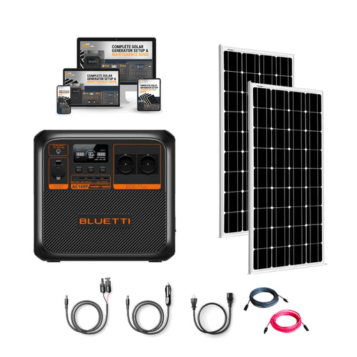 Bluetti AC180P 1800W / 1440Wh Portable Power Station + Choose Your Custom Your Custom Bundle | Complete Solar Generator Kit - ShopSolar.com