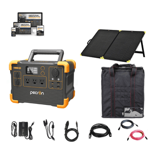 Pecron E1000 PRO 200W / 1000Wh Portable Power Station + Choose Your Custom Bundle | Complete Solar Generator Kit - ShopSolar.com