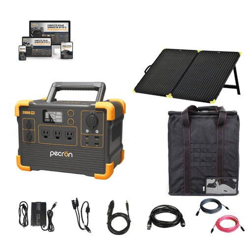 Pecron E1000 PRO 200W / 1000Wh Portable Power Station + Choose Your Custom Bundle | Complete Solar Generator Kit - ShopSolar.com