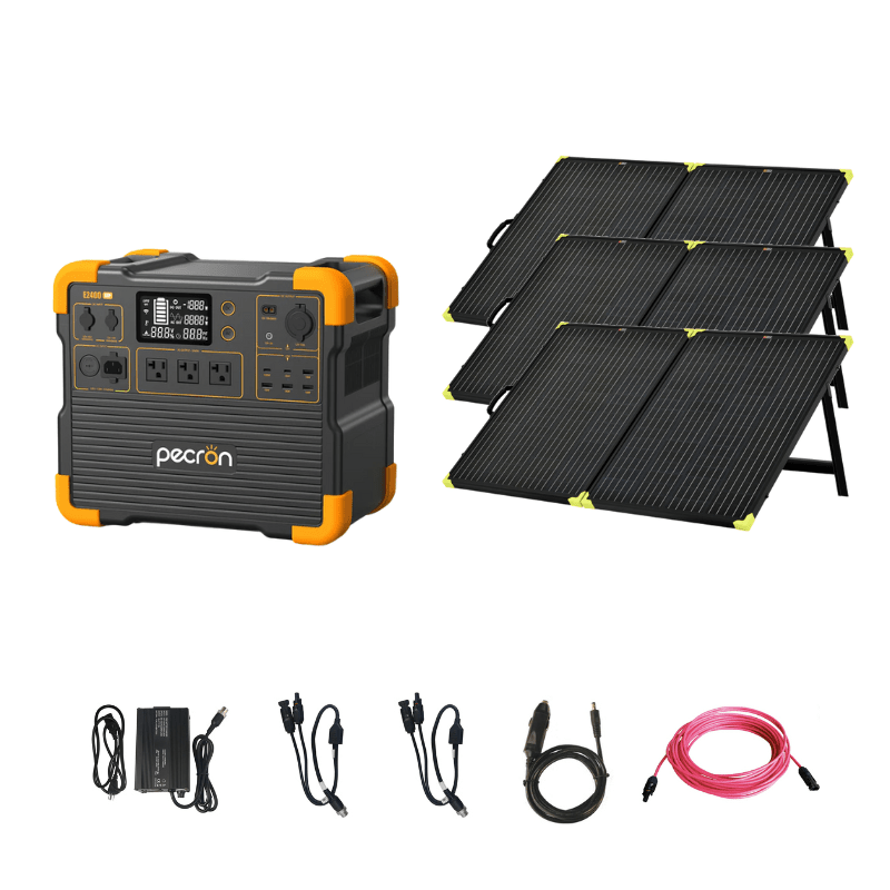 Pecron E2400LFP 2,400W / 2,048Wh Portable Power Station + Choose Your Custom Bundle | LiFePO4 Battery | Expandable Solar Kits | 4-Year Warranty - ShopSolar: Complete Solar Kits + Lifetime Customer Support