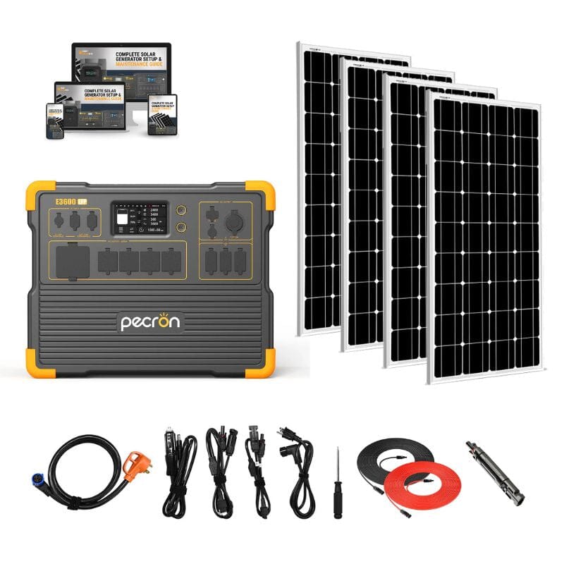 Pecron E3600 LFP 3,600W / 3,072Wh Portable Power Station + Choose Cust -  ShopSolar: Complete Solar Kits + Lifetime Customer Support
