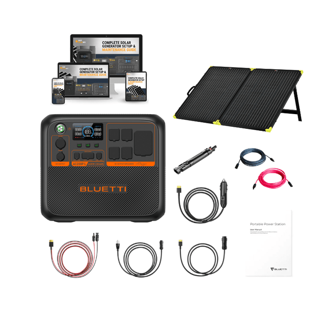 Bluetti AC200PL - 2,400W / 2,304Wh Portable Power Station + Choose Your Custom Your Custom Bundle | Complete Solar Generator Kit - ShopSolar.com