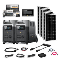 EcoFlow DELTA PRO 120V/240V Solar Kits - 7,200W Portable Power Station Setup + Choose Your Custom Bundle Option | Complete Solar Kit | 5-Year Warranty - ShopSolar.com