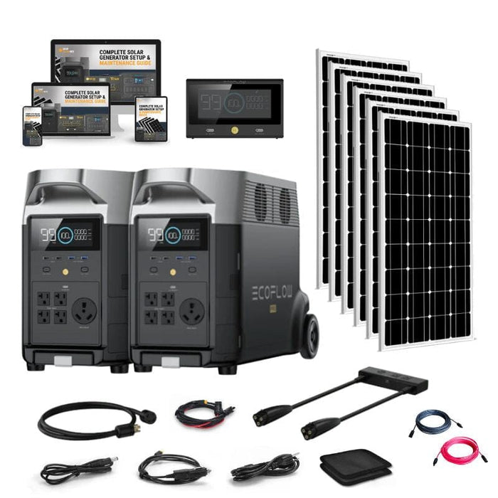 EcoFlow DELTA PRO 120V/240V Solar Kits - 7,200W Portable Power Station Setup + Choose Your Custom Bundle Option | Complete Solar Kit | 5-Year Warranty - ShopSolar.com