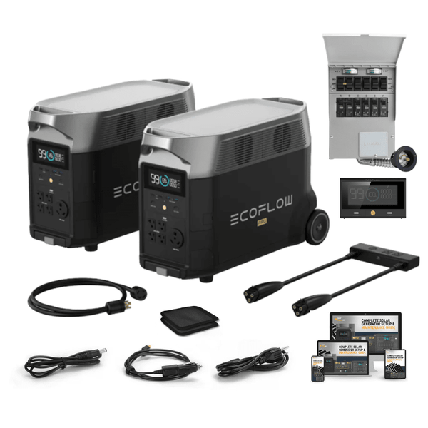 EcoFlow DELTA PRO 120V/240V Complete Solar Kit