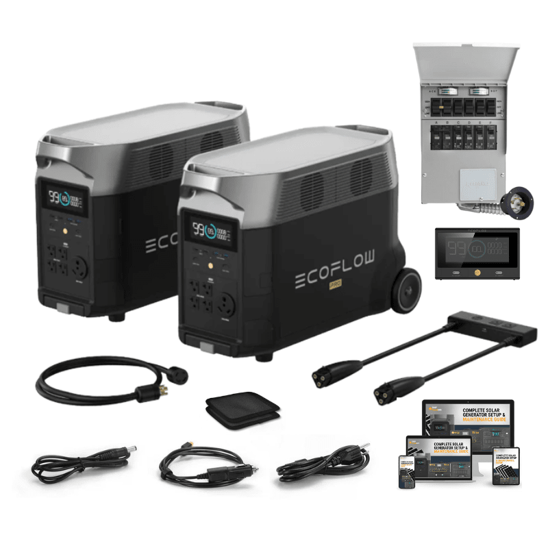 2 x DELTA PRO's + Manual Transfer Switch [Home Backup Bundle]