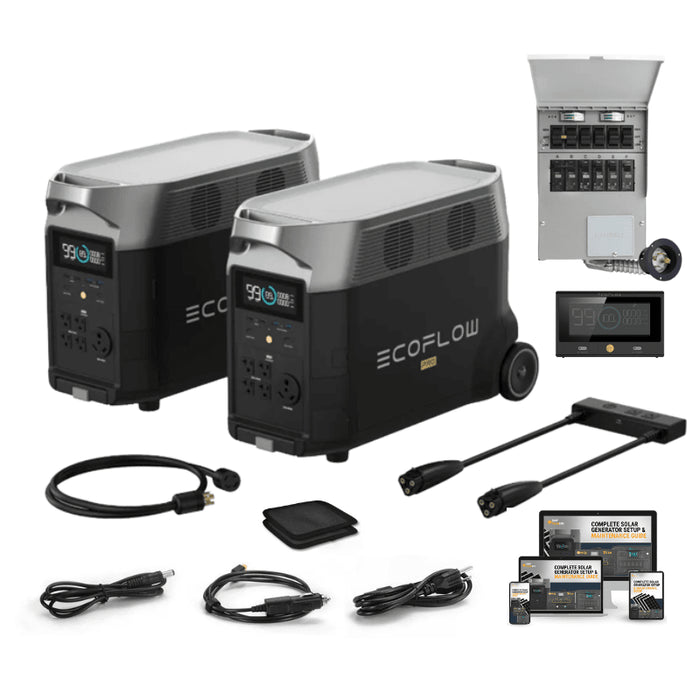 EcoFlow DELTA PRO 120V/240V Solar Kits - 7,200W Portable Power Station Setup + Choose Your Custom Bundle Option | Complete Solar Kit | 5-Year Warranty - ShopSolar.com