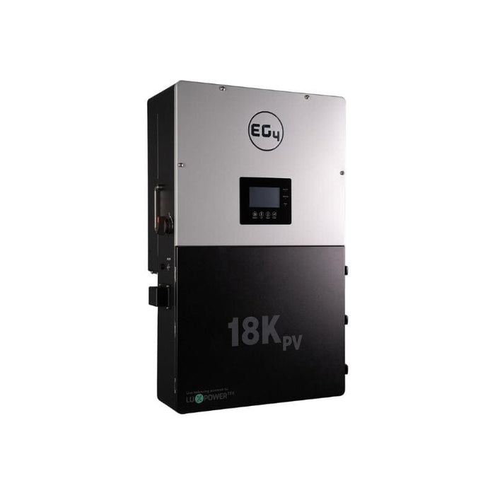 EG4 18k PV Hybrid Inverter | Outdoor-ready | All-In-One Solar Inverter | 18000W PV Input | 12000W Output | 48V 120/240V Split Phase | EG4-18KPV-12LV - ShopSolar.com