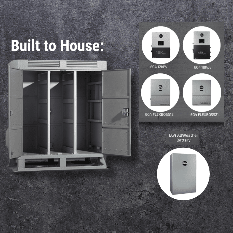 EG4 BossBox Energy Storage Enclosure | Weatherproof Battery Cabinet for Off-Grid & Hybrid Systems - ShopSolar: Complete Solar Kits + Lifetime Customer Support