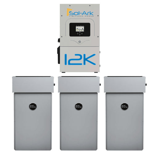 Sol-Ark 12K PowerPro ESS | 14.3kWh Lithium Wall Mount Battery + Hybrid Inverter Bundle | 10-Year Warranty - ShopSolar.com