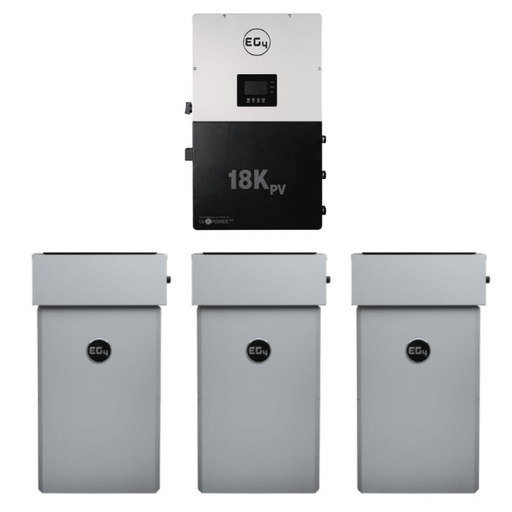 EG4 18K PowerPro ESS | 14.3kWh - 28.6kWh Capacity | EG4-18Kpv & EG4-PowerPro WallMount Battery Bundle | 10-Year Warranty - ShopSolar.com