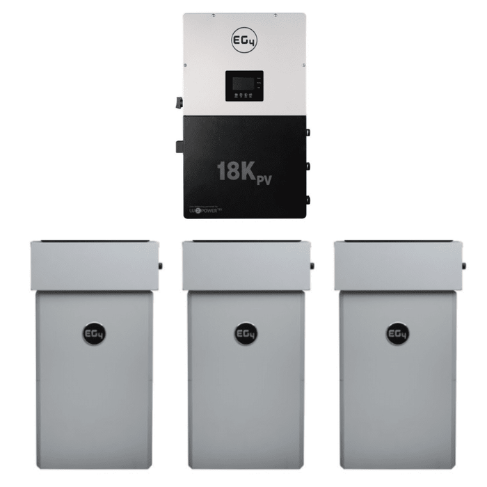 EG4 18K PowerPro ESS | 14.3kWh - 28.6kWh Capacity | EG4-18Kpv & EG4-PowerPro WallMount Battery Bundle | Outdoor Installation |10-Year Warranty - ShopSolar.com
