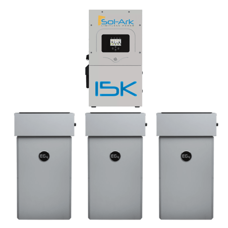 Sol-Ark 15K WallMount AllWeather ESS | 14.3kWh Lithium Wall Mount Battery + Hybrid Inverter Bundle | 10-Year Warranty - ShopSolar.com