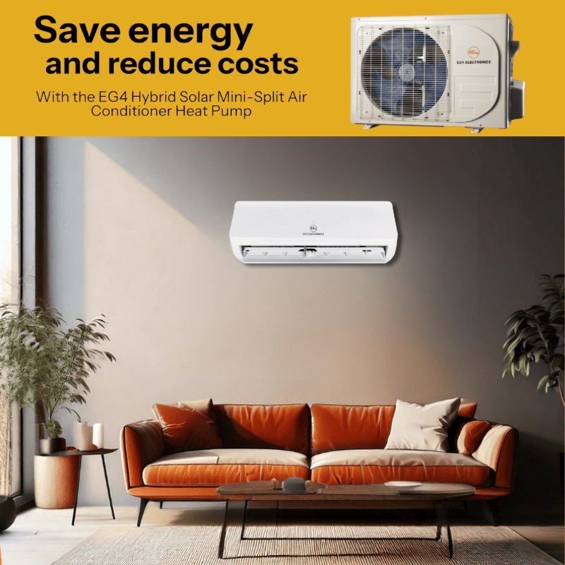 EG4 Hybrid Solar Mini-Split Air Conditioner Heat Pump AC/DC 12000 BTU SEER2 22 Plug-N-Cool Do-It-Yourself Installation - ShopSolar: Complete Solar Kits + Lifetime Customer Support