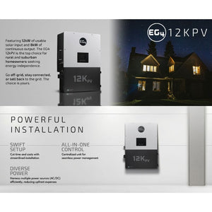 EG4 12K PV Hybrid Inverter | 48V | 12000W Input | 8000W Output | 120/240V Split Phase | RSD | All-In-One Hybrid Solar Inverter - ShopSolar.com