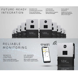 EG4 12K PV Hybrid Inverter | 48V | 12000W Input | 8000W Output | 120/240V Split Phase | RSD | All-In-One Hybrid Solar Inverter - ShopSolar.com