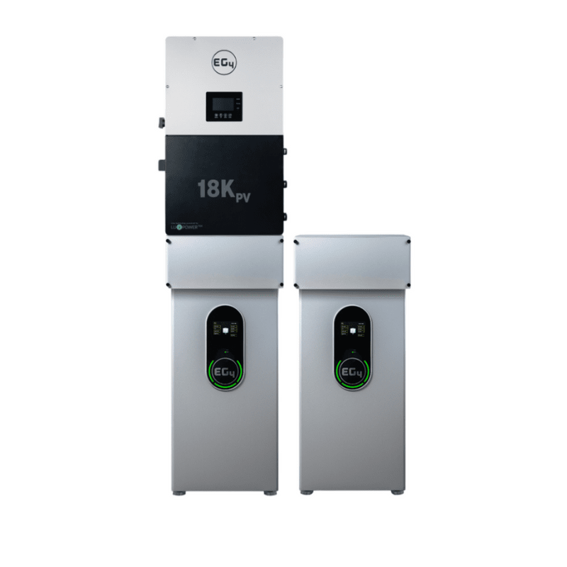 EG4 18K Battery Storage Bundle [14.3kWh-28.6kWh] | Indoor or Outdoor | Includes Conduit Box | 18,000W PV Input / 1,2000W AC Output | 10-Year Warranty - ShopSolar.com