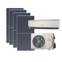 EG4 Hybrid Solar Mini-Split Kit | Energy Star Certified Air Conditioner Heat Pump AC/DC | 12000 BTU | SEER2 22 | + 1800 Watts of Solar PV [KIT-E0011] - ShopSolar.com