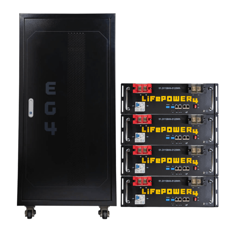 4 Batteries + Rack / EG4 LifePower4 - V2 [2024 Model]