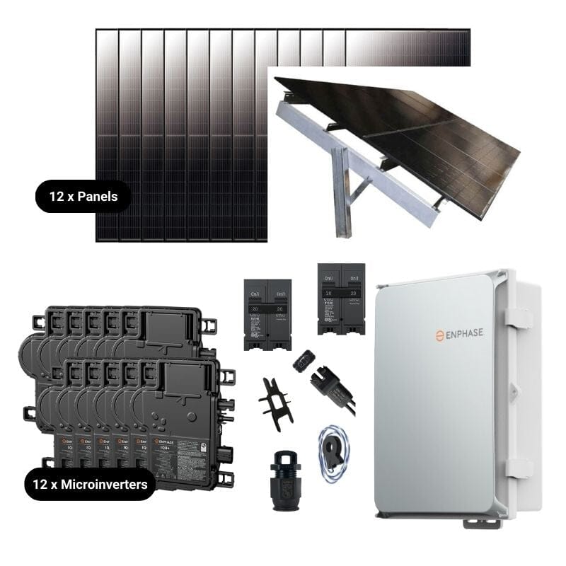 7.92kW Complete Grid-Tied Solar Kit - Enphase or APsystems Microinverters - No Battery [VECTOR PLUS]