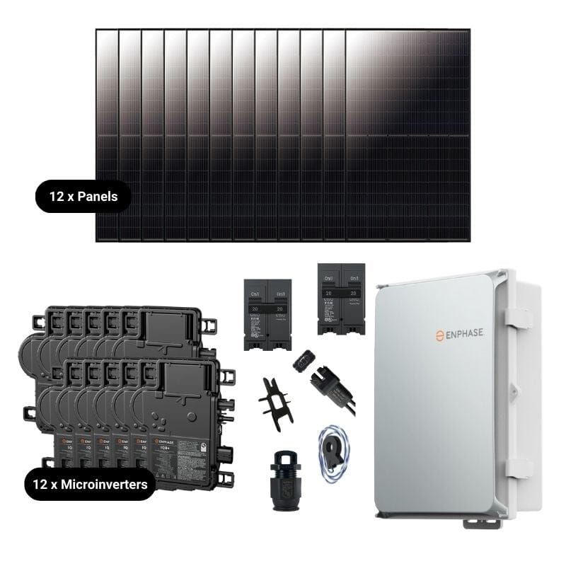 7.92kW Complete Grid-Tied Solar Kit - Enphase or APsystems Microinverters - No Battery [VECTOR PLUS]