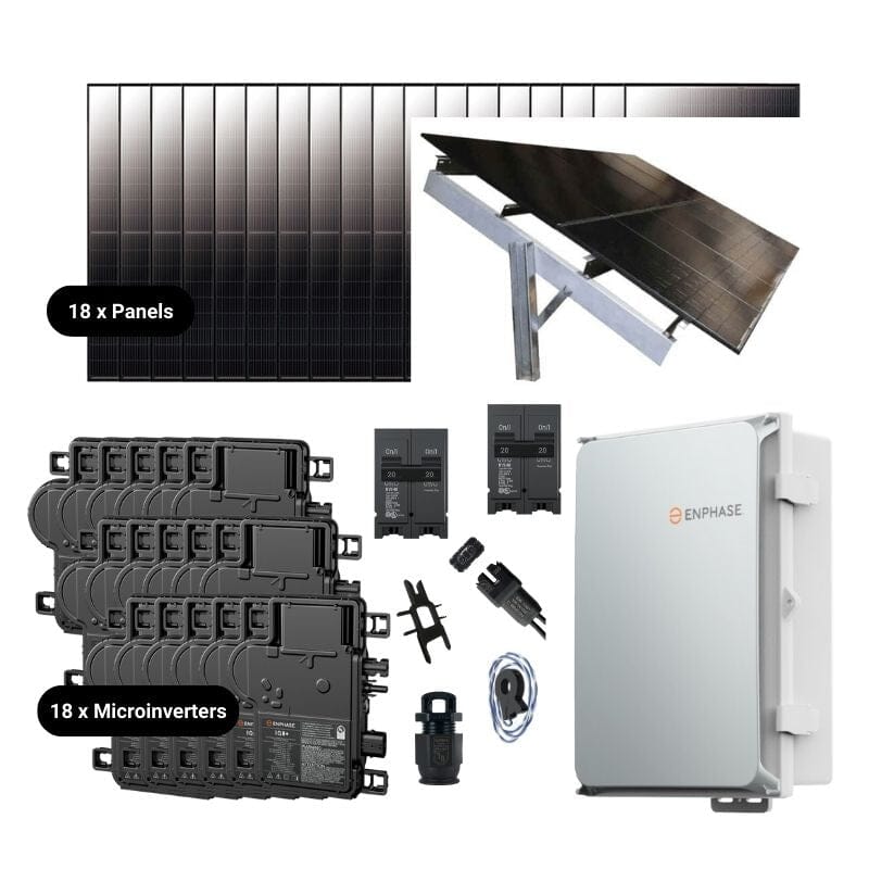 7.92kW Complete Grid-Tied Solar Kit - Enphase or APsystems Microinverters - No Battery [VECTOR PLUS]