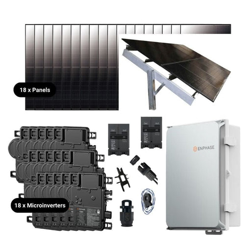 Complete Grid-Tie Solar Kit - 7.11kWp~7.2kWp Solar w/ Microinverters | 18 x Solar Panels [MIK-PLUS]