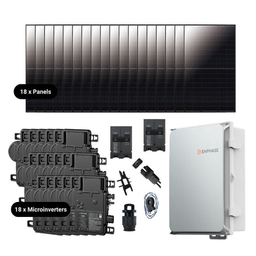 Complete Grid-Tie Solar Kit - 7.11kWp~7.2kWp Solar w/ Microinverters | 18 x Solar Panels [MIK-PLUS]