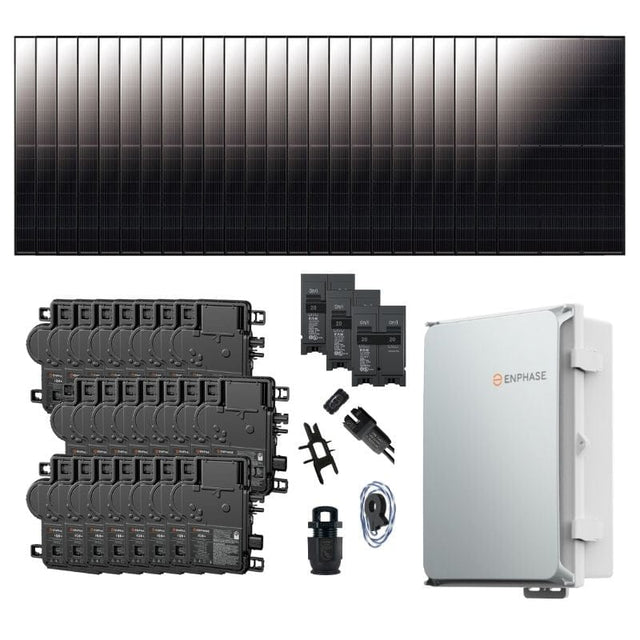 Complete Grid-Tie Solar Kit - 9.48kW ~ 9.6kW Solar w/ Microinverters | 24 x Solar Panels [MIK-MAX]