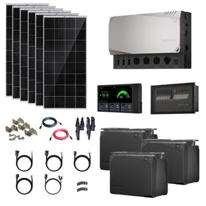 EcoFlow Power Kits - 3,600W 120V Output + [2kWh - 15kWh Lithium Battery Bank] + 400W - 2200W of Solar | Modular & Expandable + Choose Custom Bundle Option | Complete Solar Kit | 5-Year Warranty