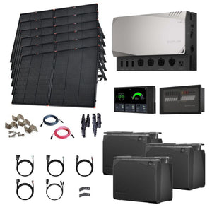 EcoFlow Power Kits - 3,600W 120V Output + [2kWh - 15kWh Lithium Battery Bank] + 400W - 2200W of Solar | Modular & Expandable + Choose Custom Bundle Option | Complete Solar Kit | 5-Year Warranty
