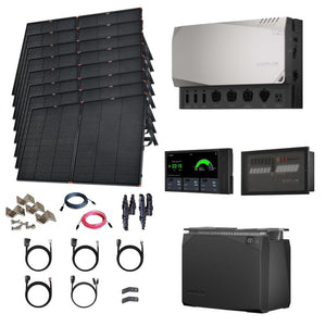 EcoFlow Power Kits - 3,600W 120V Output + [2kWh - 15kWh Lithium Battery Bank] + 400W - 2200W of Solar | Modular & Expandable + Choose Custom Bundle Option | Complete Solar Kit | 5-Year Warranty