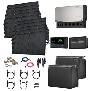 EcoFlow Power Kits - 3,600W 120V Output + [2kWh - 15kWh Lithium Battery Bank] + 400W - 2200W of Solar | Modular & Expandable + Choose Custom Bundle Option | Complete Solar Kit | 5-Year Warranty