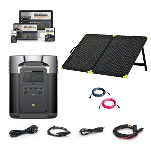 EcoFlow DELTA [2] Solar Kits - 1,800W / 1,024wH Portable Solar Power Station + Choose Your Custom Bundle | Complete Solar Generator Kit | 2023 Model - ShopSolar.com