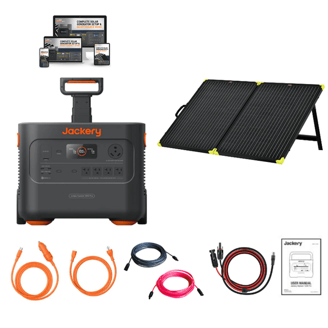 Jackery Explorer [2,000 PLUS] - 2,042Wh / 3,000W Portable Power Station + Choose Your Custom Bundle | Complete Solar Kit - ShopSolar.com