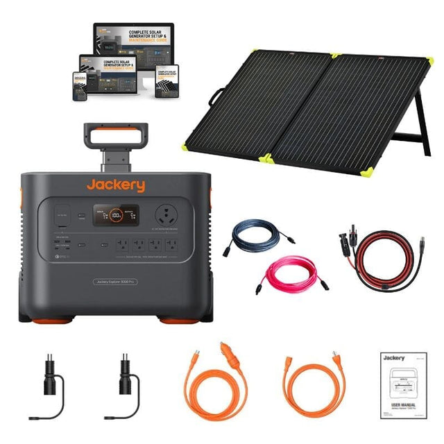 Jackery Explorer 3000 Pro | 3024Wh / 3000WPortable Power Station + Choose Your Custom Bundle | Complete Solar Kit - ShopSolar.com