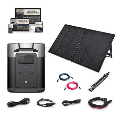EcoFlow DELTA [MAX] Solar Kits - 2,400W / 2,016Wh Portable Power Station + Choose Your Custom Bundle | Complete Solar Generator Kit - ShopSolar: Complete Solar Kits + Lifetime Customer Support