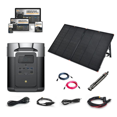 EcoFlow DELTA [MAX] Solar Kits - 2,400W / 2,016Wh Portable Power Station + Choose Your Custom Bundle | Complete Solar Generator Kit