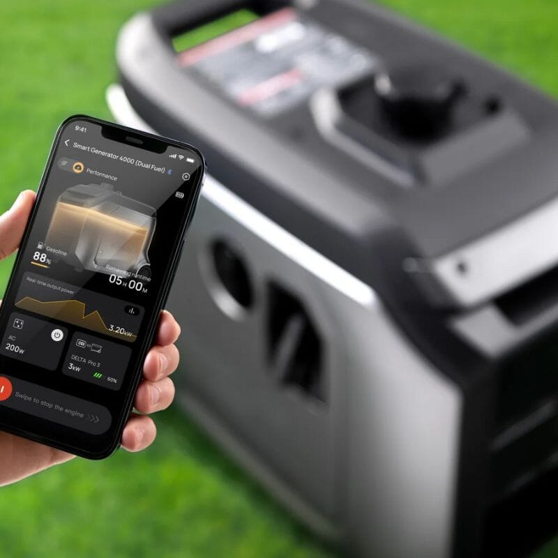 EcoFlow Dual Fuel Smart Generator 4000 | Gas or Propane | 4,000W AC Output | App Control & Monitoring | 5-Year Warranty