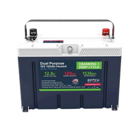 Epoch 12V 120Ah - Group 27 - Cranking & Deep Cycle Lithium Battery (Dual Purpose) - ShopSolar.com