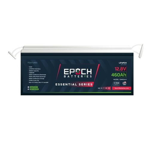 Epoch 12V 105Ah, 300Ah or 460Ah | Heated & Bluetooth | LiFePO4 Battery Essentials - ShopSolar.com