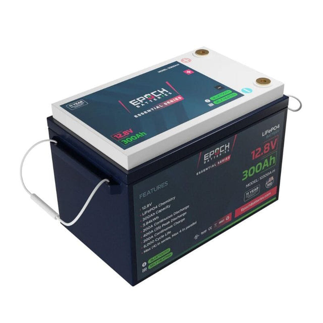 Epoch 12V 105Ah, 300Ah or 460Ah | Heated & Bluetooth | LiFePO4 Battery Essentials - ShopSolar.com