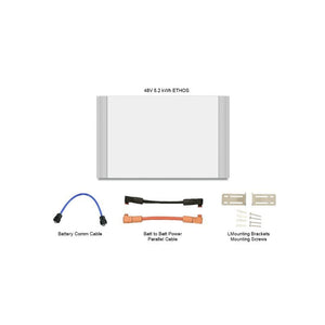 BigBattery 48V ETHOS Stackable Battery [Choose Capacity: 10kWh-30kWh] | On-Grid or Off-Grid | UN9540, UL1973, CE | 10-Year Warranty - ShopSolar.com