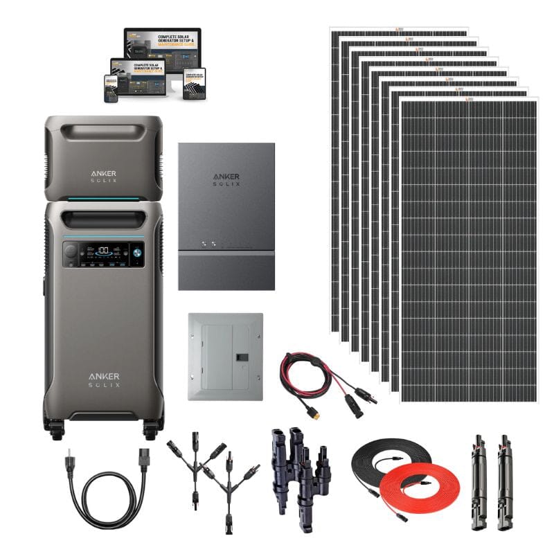 Anker F3800 + Exp. Battery + Home Power Panel + 8 x 200W Rigid Solar Panel