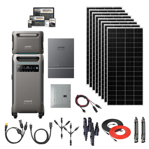 Anker SOLIX F3800 Home Power Solutions: Choose Your Custom Bundle | 5-Year Warranty | Complete Solar Kit - ShopSolar.com