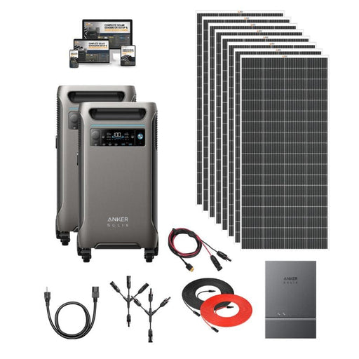 Anker F3800 Solutions: Smart Home Power Back-up Kit + Choose Your Custom Bundle | Complete Solar Kit - ShopSolar.com