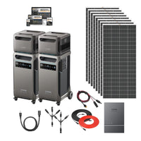 2 x Anker F3800 + 2 x Exp. Battery + Home Power Panel + 8 x 200W Rigid Solar Panel